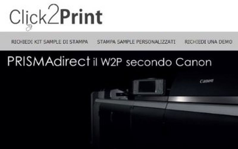   Canon presenta Click2Print: un portale dedicato alle aziende per scoprire le infinite opportunità di stampa abilitate dalla tecnologia Canon 