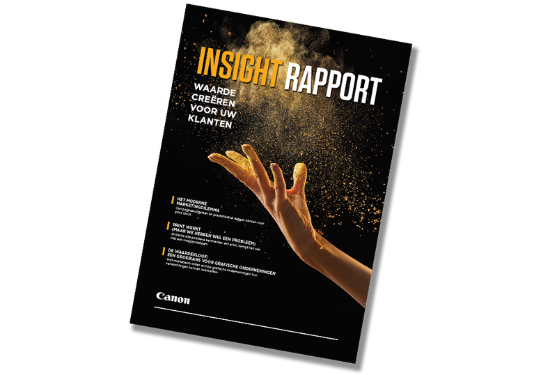 Canon Insight Rapport 2020 Canon België