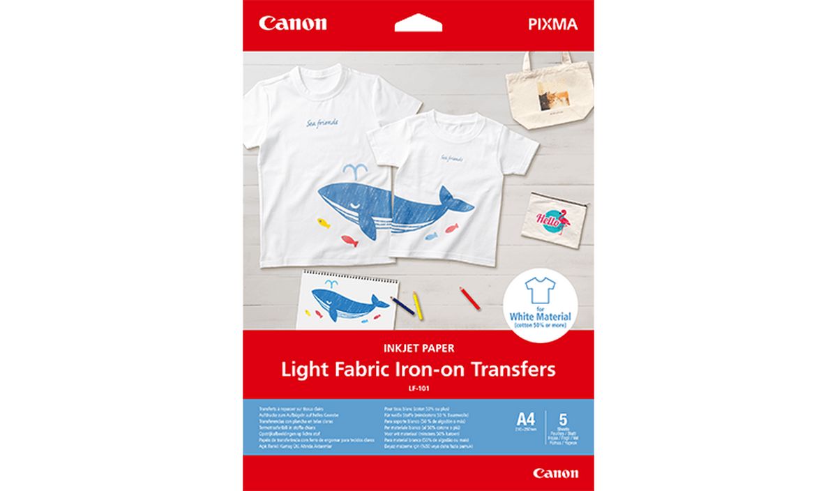 Canon Light Fabric Iron-on Transfers LF-101 - Canon Europe