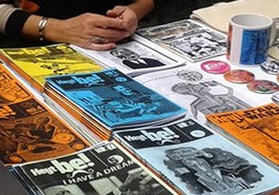 A selection of fanzines for sale