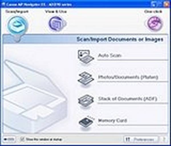 canon solution menu ex