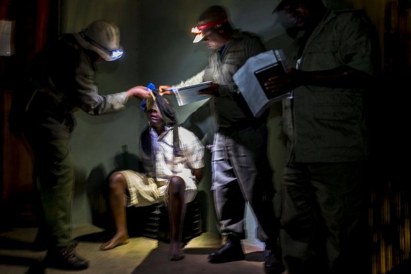 A combined force of Sabie Game Park Rangers, Garda Frontier soldiers and Fauna Bravia soldiers arrest, detain and question Moses Chauque, a level 2 rhino poacher who arranges weapons and transport for rhino poachers.