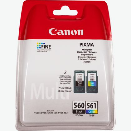 Bild von Canon PG-560 Schwarz und CL-561 Farbe Multipack