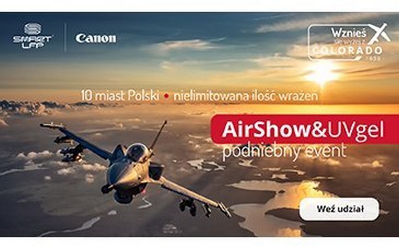 Lotniczo-drukarskie show. Canon i Smart LFP  w wyjątkowy sposób przedstawiają nowy ploter