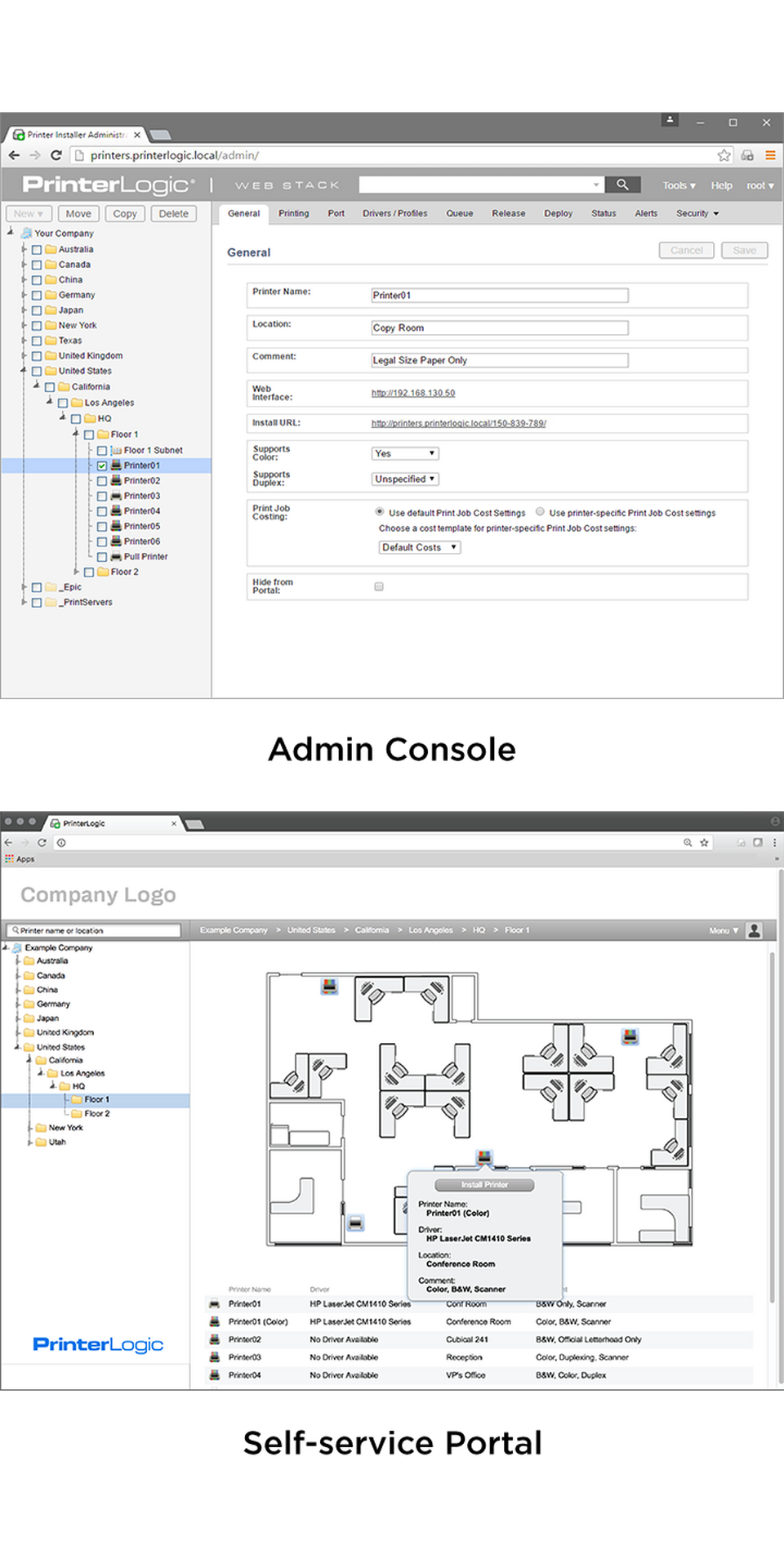 PrinterLogic Centralized Print Management Canon Europe