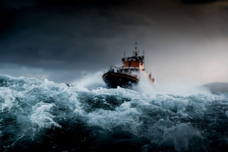 The RNLI Severn Class lifeboat by Canon Ambassador Clive Booth.