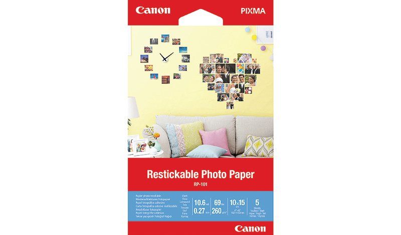 Многоразовые наклейки Canon Restickable Photo Paper RP-101 - Canon Russia