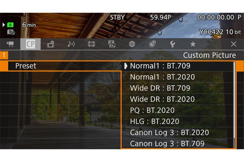 Internal recording of HLG/PQ
