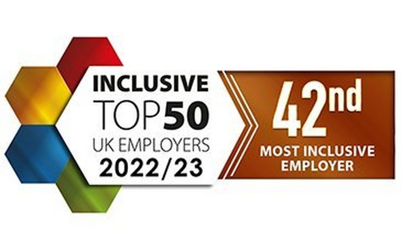 Canon UK & Ireland has been ranked 42 in The Inclusive Top 50 UK Employers List