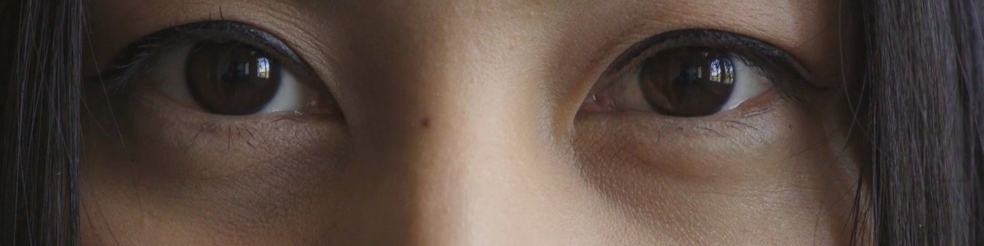 Close up of a woman’s eyes
