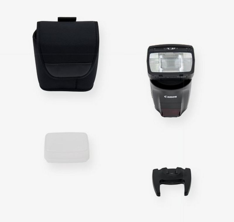 Canon Speedlite 470EX-AI Mini stand Bounce adaptor SBA-E4 Soft case