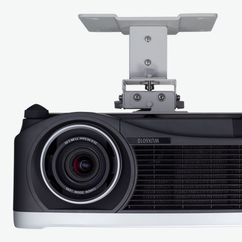 Connectivity wide view man projector presentation