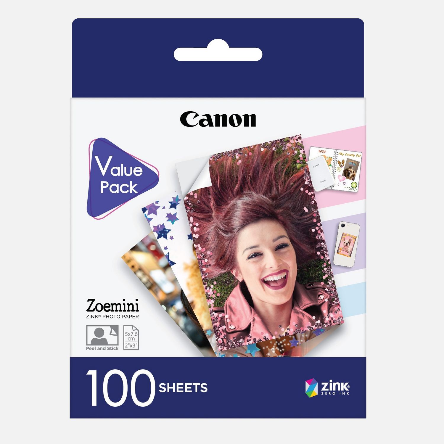 100 feuilles de papier photo Canon ZINK™ 5 x 7,6 cm