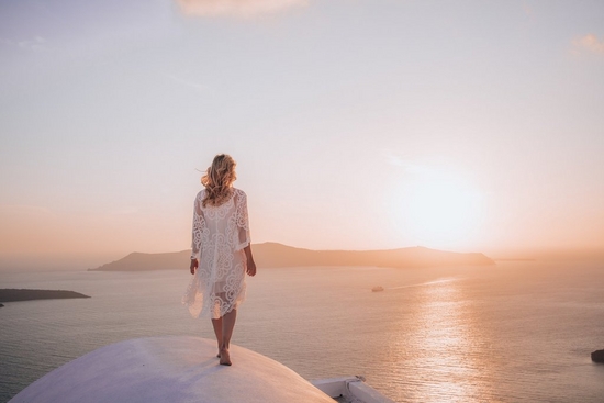 Zgodba Ajde Sitar - Prvi sončni zahod na Santoriniju