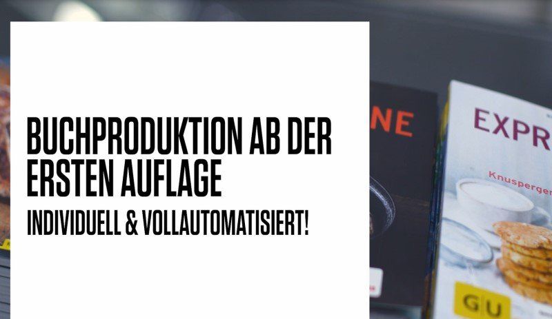 Buchproduktion ab der ersten Auflage – individuell & vollautomatisiert