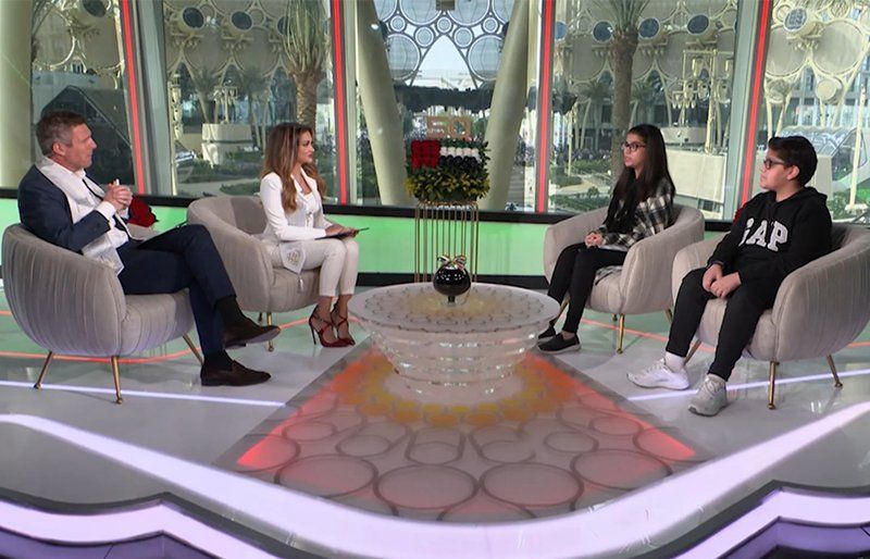 Aishwarya Ajit and Tom Urquhart at Expo 2020 Dubai