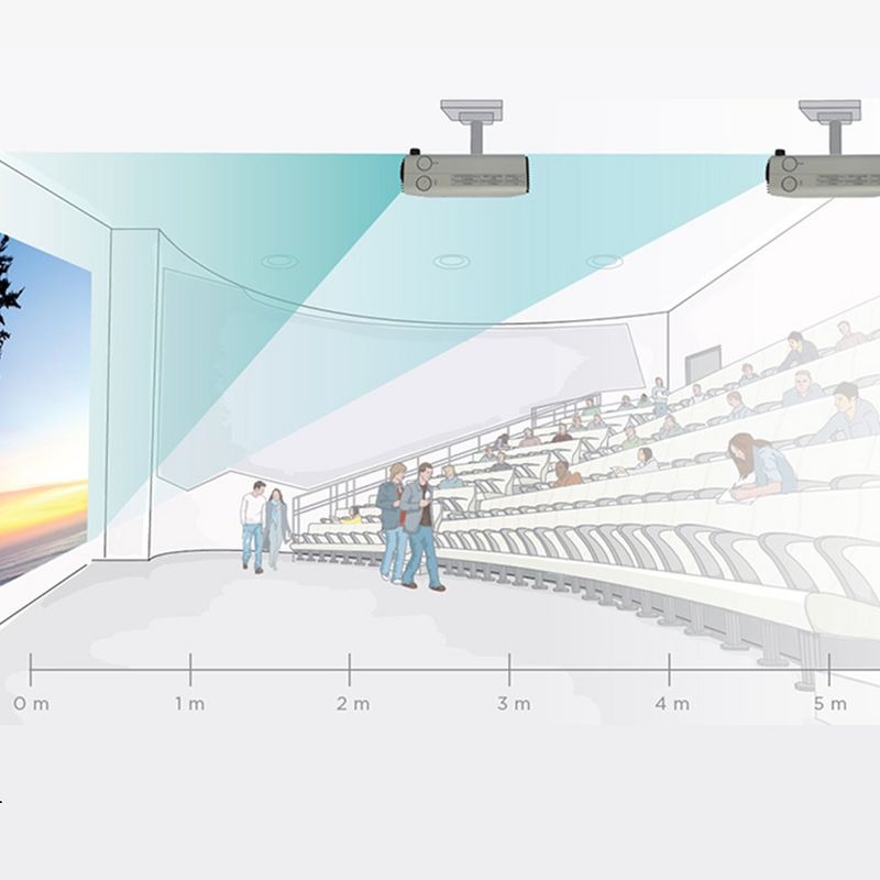 People making their way to seats at the Cinema.