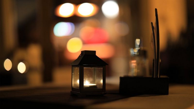 Candle inside a container shot on the Canon EOS R & RF 50mm F1.2L USM