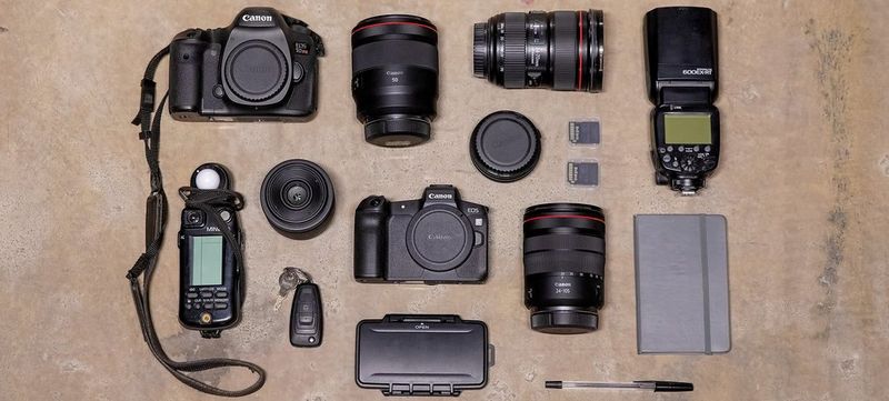 Canon Ambassador Brent Stirton's kitbag.