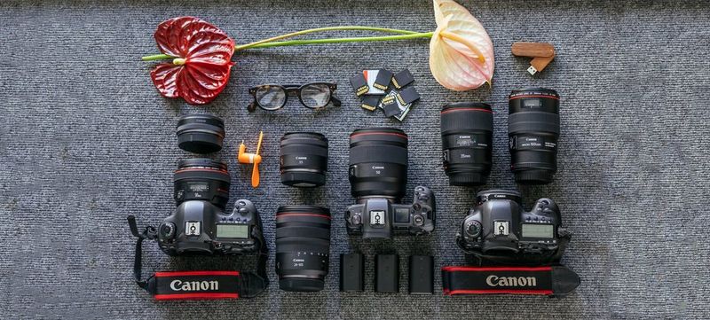 Canon Ambassador Guia Besana's photography kit.