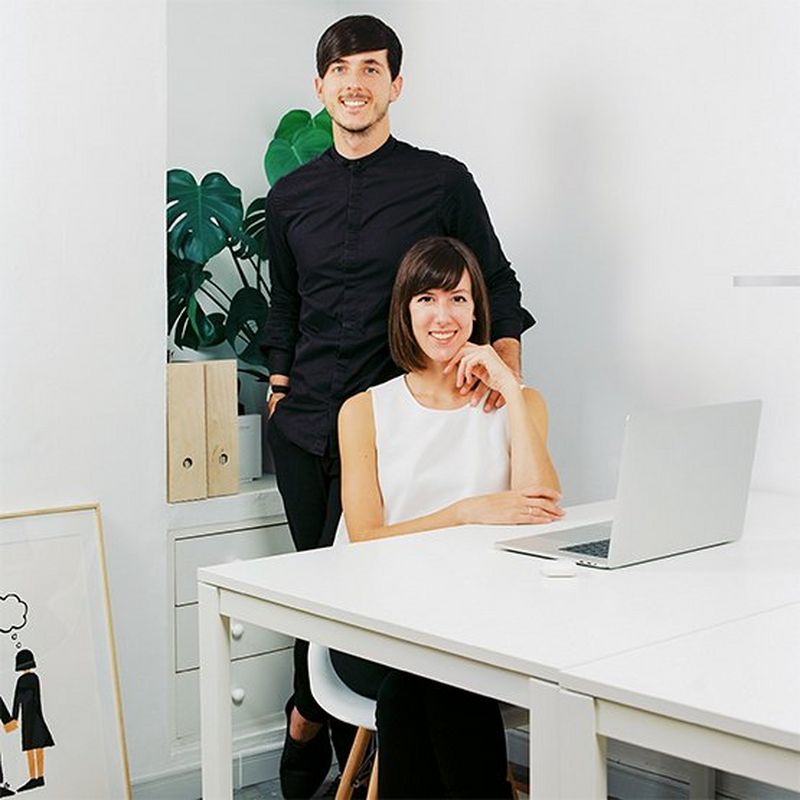 Portrait of photographers Daniel Rueda and Anna Devís, taken by Francesc Planes.