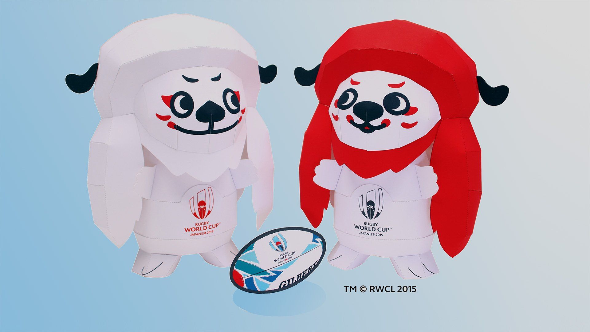 Rugby World Cup 2019™ mascots Ren and G created with Canon's Creative Park.