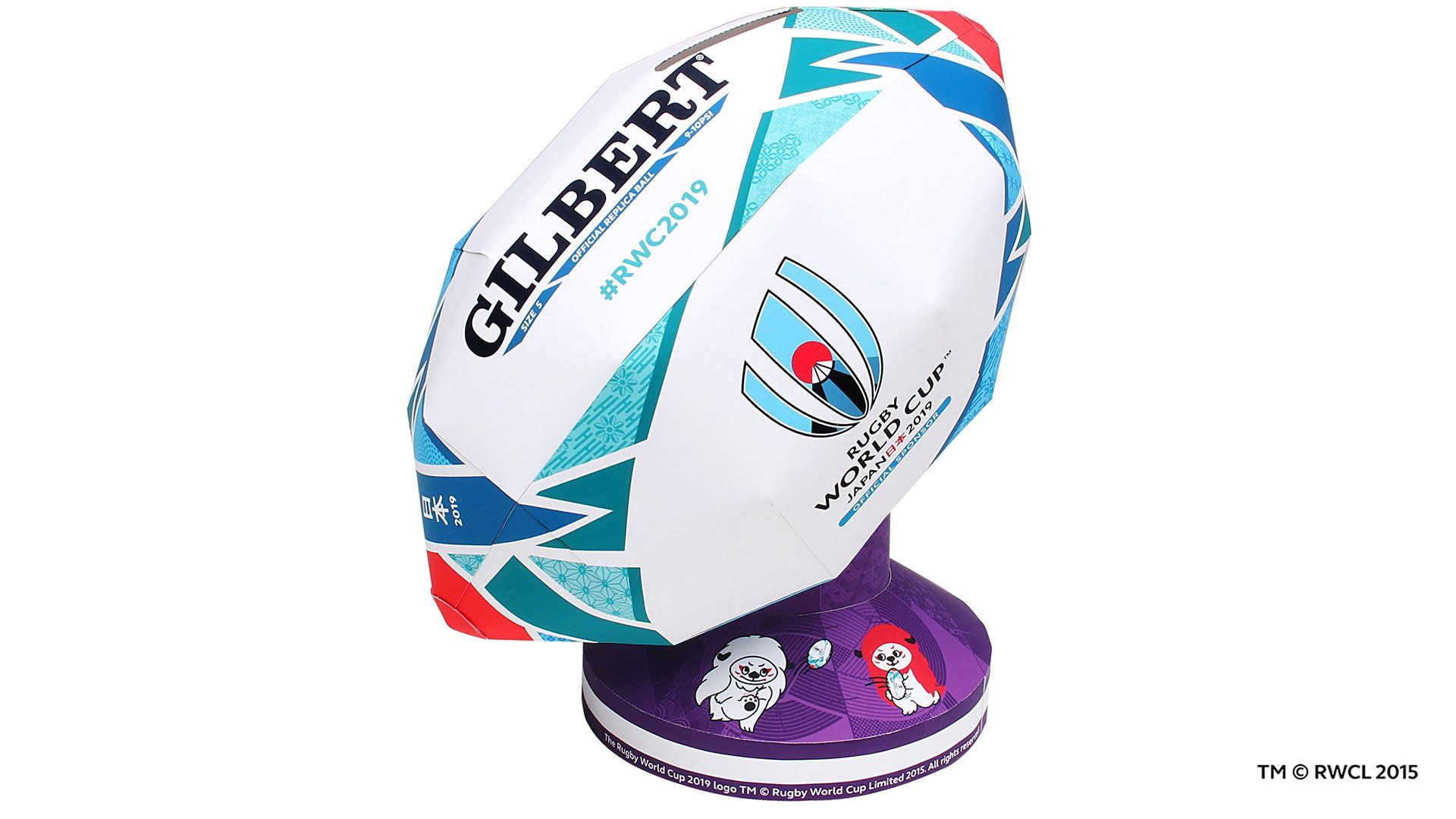 A Rugby Ball Money Box created with Canon's Creative Park.