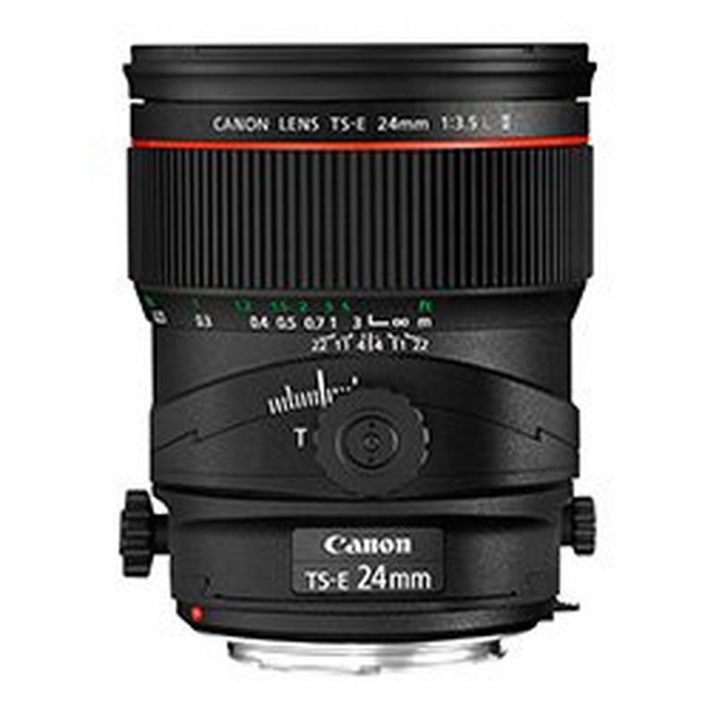 A Canon TS-E 24mm f/3.5L II lens.