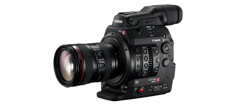 A Canon EOS C300 Mark II cine camera. 