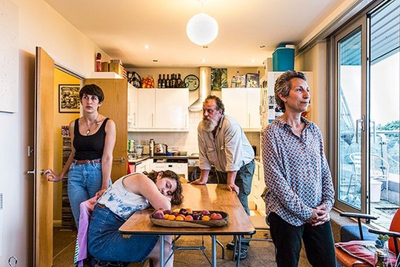 A family originally from South Africa in their London kitchen. Photo by Chris Steele-Perkins.