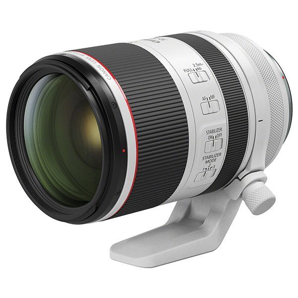 A Canon RF 70-200mm F2.8L IS USM lens.