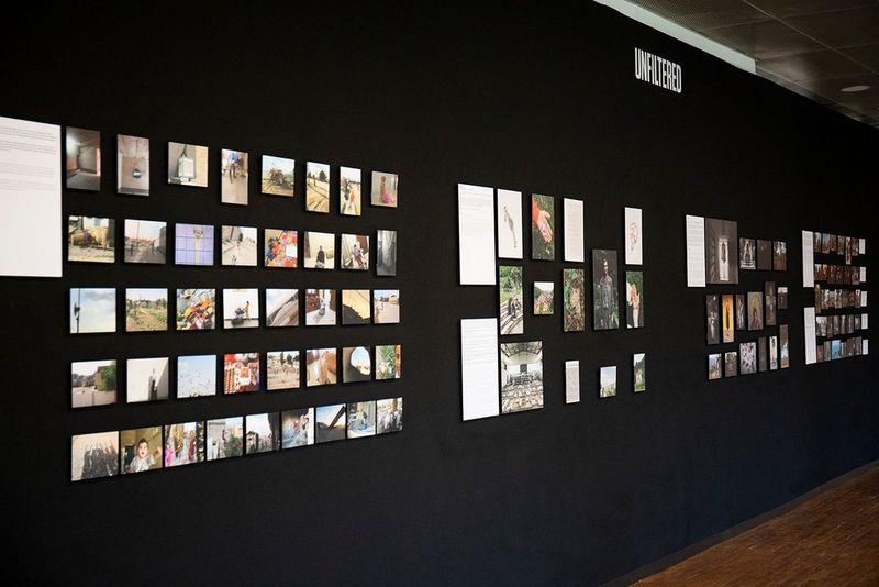 Photos in the Unfiltered exhibition at Visa pour l'Image 2019.