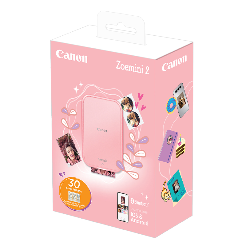 Canon Zoemini 2 Mobile Photo Printer, Rose Gold