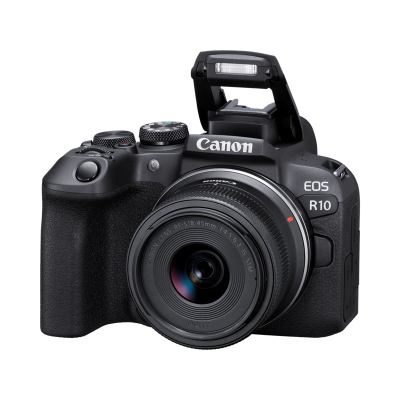  Canon EOS R10 (solo cuerpo), cámara de vlogging sin espejo,  24.2 MP, video 4K, procesador de imagen DIGIC X, disparo de alta velocidad,  seguimiento de sujetos, compacto, ligero, detección de sujetos