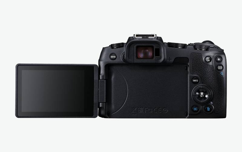 Canon EOS RP flip screen view