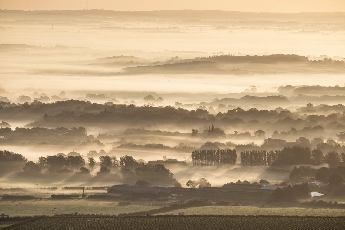 Landscape photographer David Clapp captured the sun rising over the South Downs, East Sussex, on the new Canon EOS 6D Mark II.