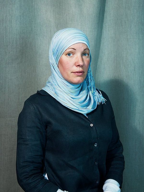 Ioni Sullivan posed for Felicity McCabe for a studio portrait to accompany a story about women converting to Islam.