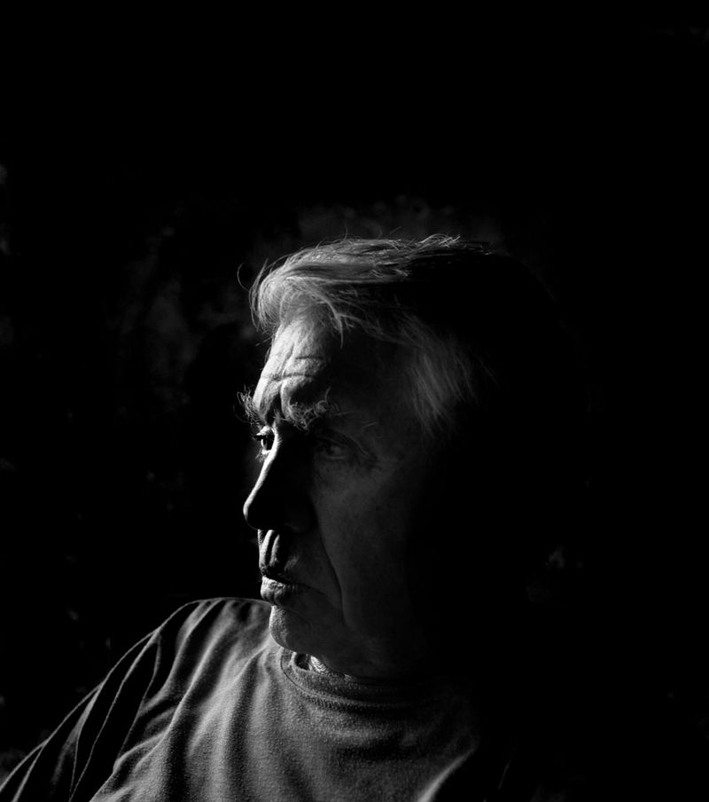 Prior to heading for Kolkata, Don was interviewed in a studio in Soho, London. This material allowed the team to find the narrative, and provided the voic over for the film. © Lance Miller