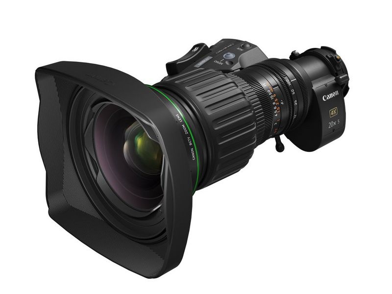 A Canon CJ20ex5B IASE S broadcast zoom lens.