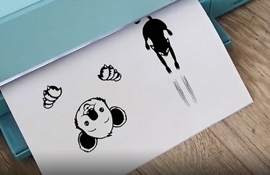 A cat and koala printed on a Canon PIXMA TS5350 printer.