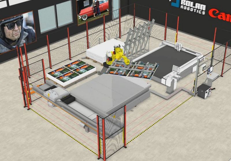 Robotization solutions for Arizona ﬂatbed printers and Zünd cutting