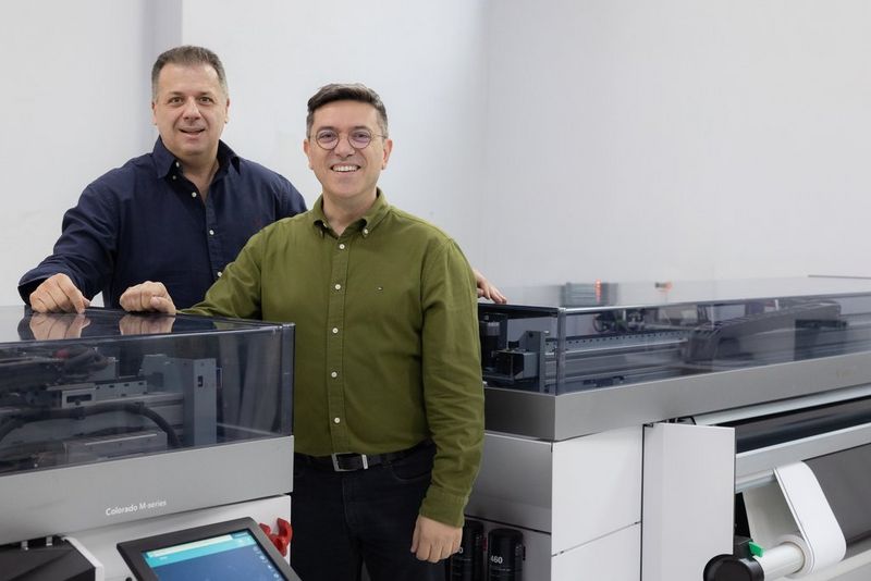 Digiprint KAM and owner with Colorado UVgel printers