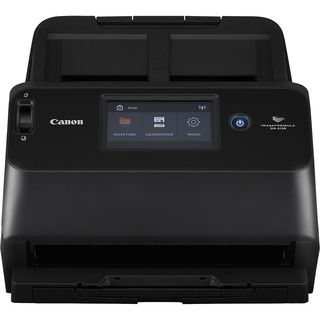 Canon imageFORMULA DR-S130 scanner with USB and network interface options, and colour touch screen