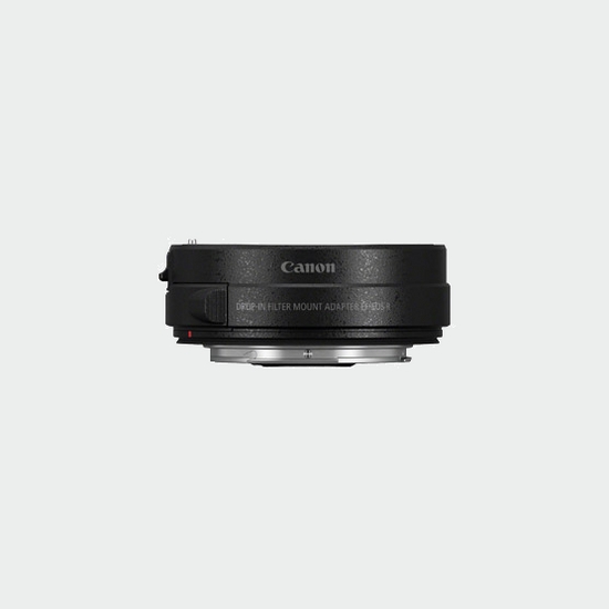 Canon EOS R mount adapter with drop in ND-filter