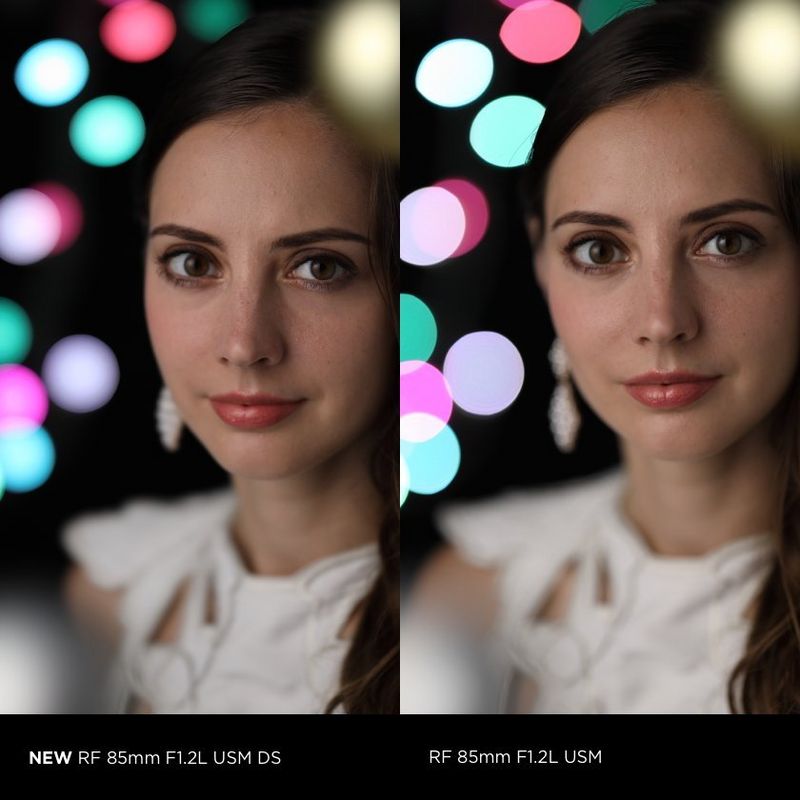 Canon RF 85mm F1.2L USM DS Lens Comparison against Canon RF 85mm F1.2L USM Lens