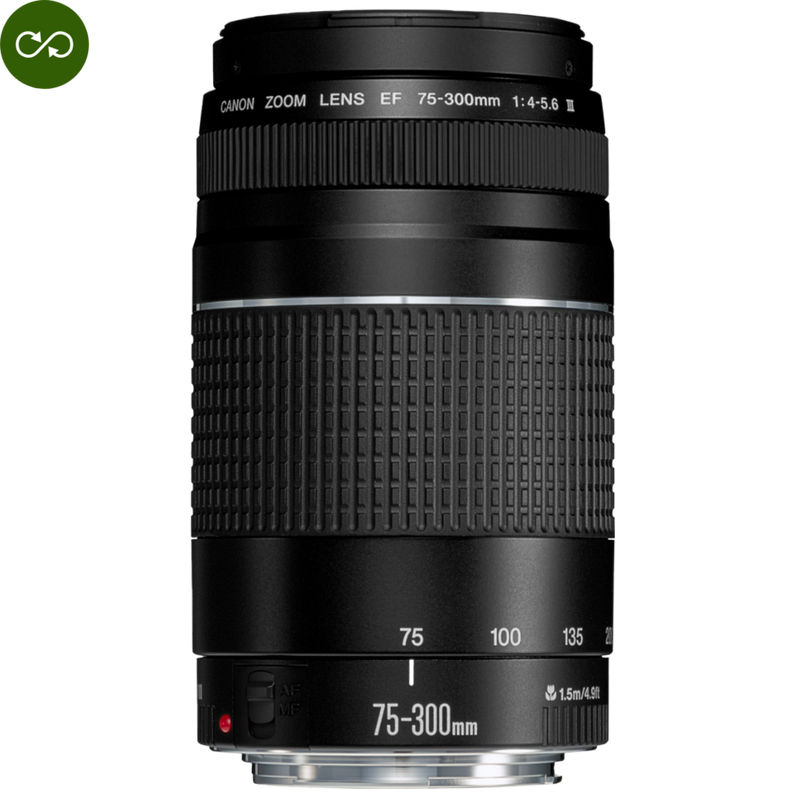 Canon EF 75-300mm f/4-5.6 III Lens Product Front View