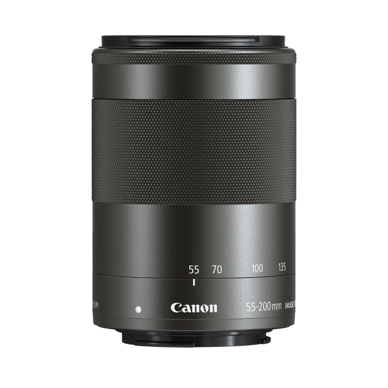 品質SALE保証CANON EF-M 55-200ｍｍ IS STM シルバー美品 レンズ(ズーム)