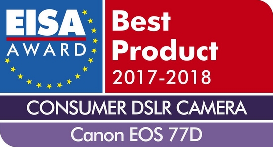 EISA Award Logo Canon EOS 77D