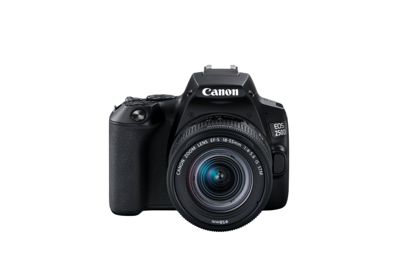 Canon DSLR Camera EOS 250D EF-S 18-55mm IS Lens Silver + 75-300mm DC Lens  Online at Best Price, SLR Camera