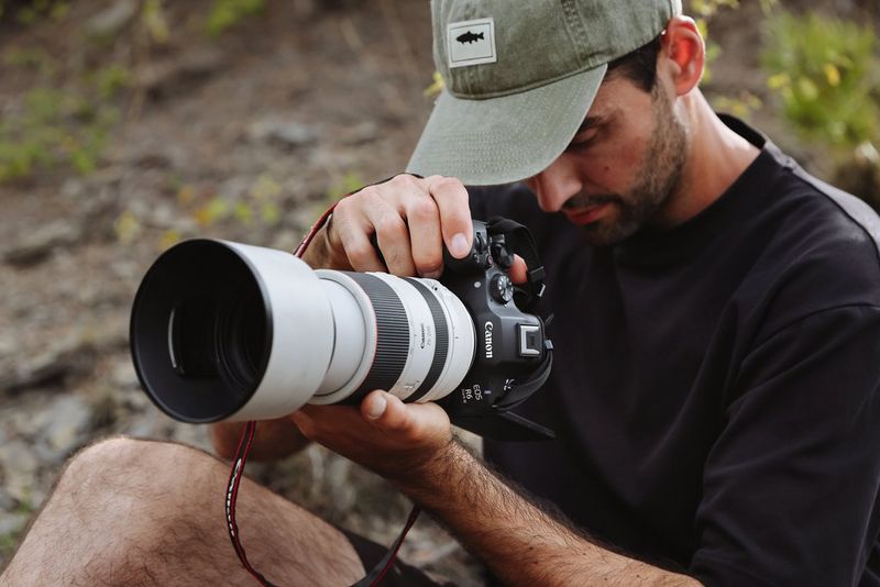 Man holding a camera